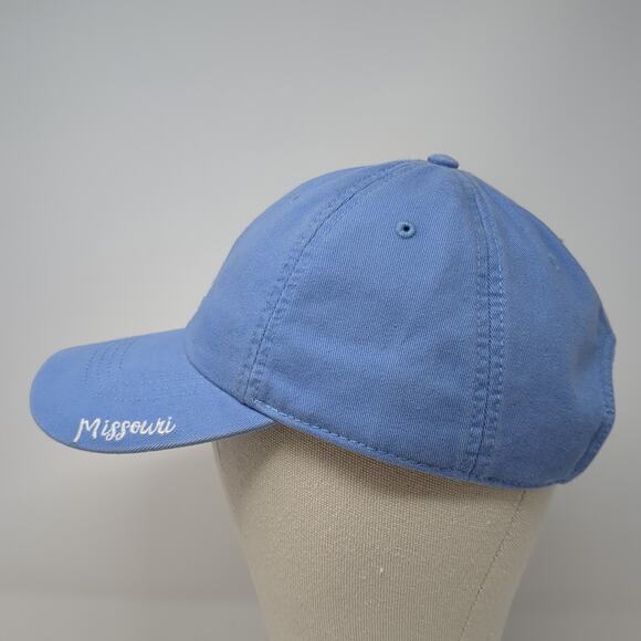 Missouri Slideback Baseball Cap Blue OS Adjustable Embroidered State Of Mine - Picture 3 of 9